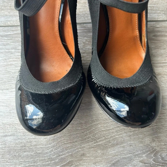 BCBGMAXAZRIA Black Patent Leather Mary Jane Ballet Heels - Picture 4 of 16